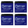 Mighty Max Battery 12V 18AH GEL Battery Replaces E-Wheel EW-36 Mobility Scooter - 4 Pack ML18-12GELMP4730